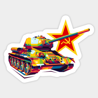 T-34-85 Victory Tank Sticker